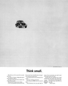 Think Small VW Ad